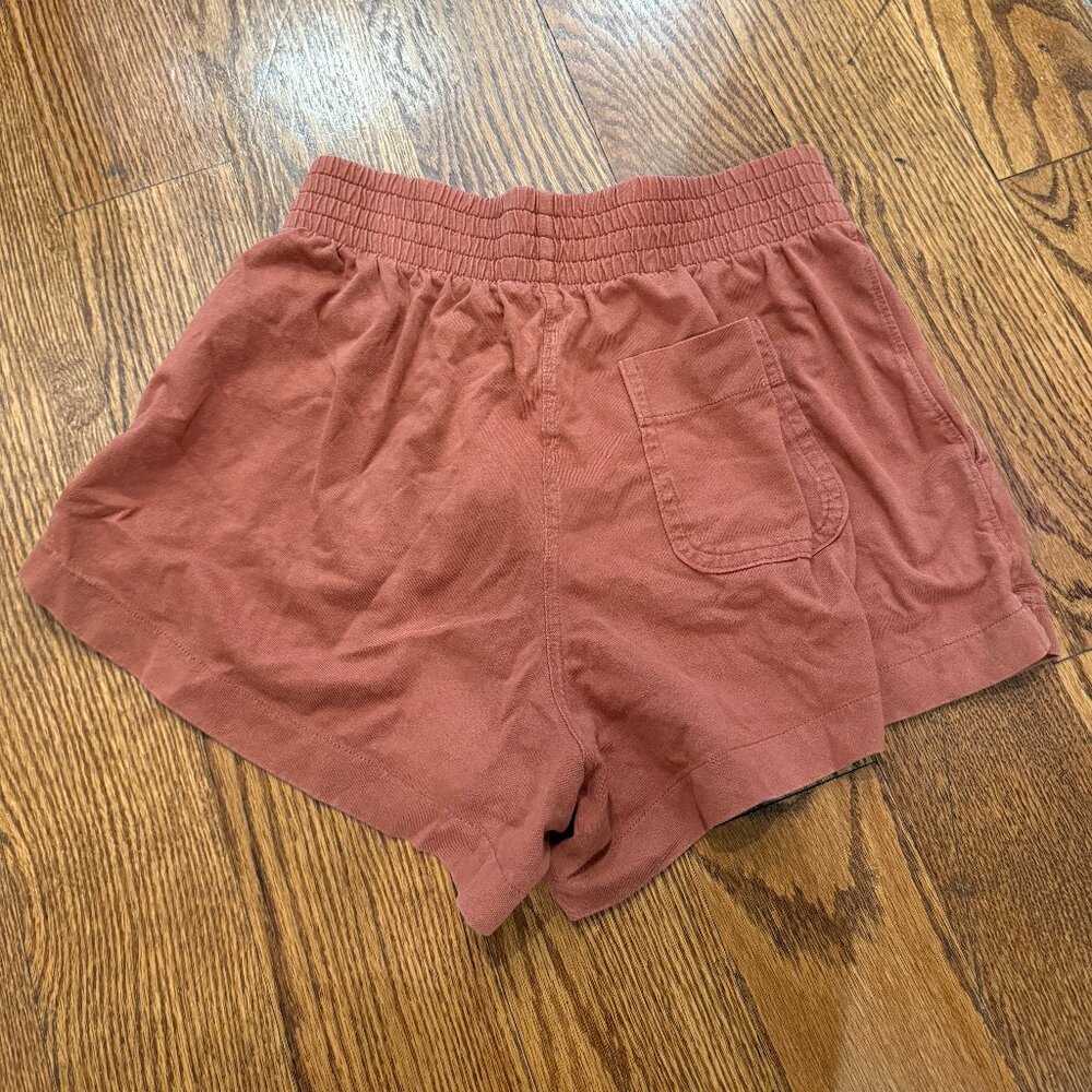 Everlane Pull On Cotton Shorts Rust/Burnt Orange Size XS